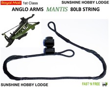 Crossbow String 80lb Pistol Xbow String & End Caps Fits Anglo Arms Mantis Bow