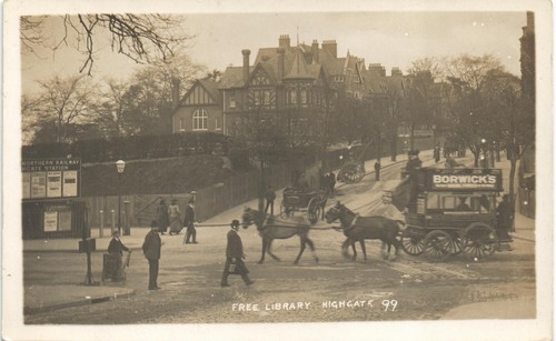 Highgate free library - library, by