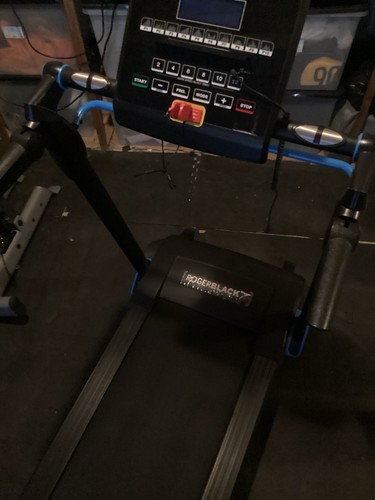 Roger black folding treadmill - black,