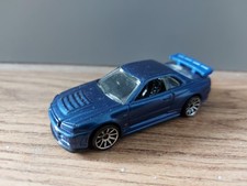 Hot Wheels Nissan Skyline GT-R R34 Blue First Edition