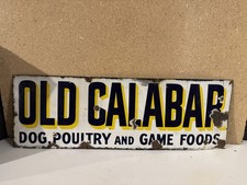 Old Calabar Enamel Sign - Pet