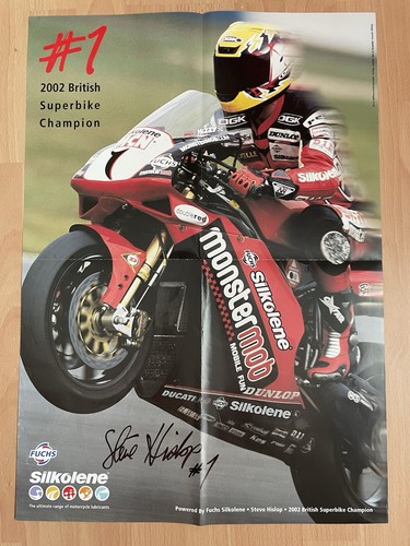 Steve hislop signed monster - hislop,