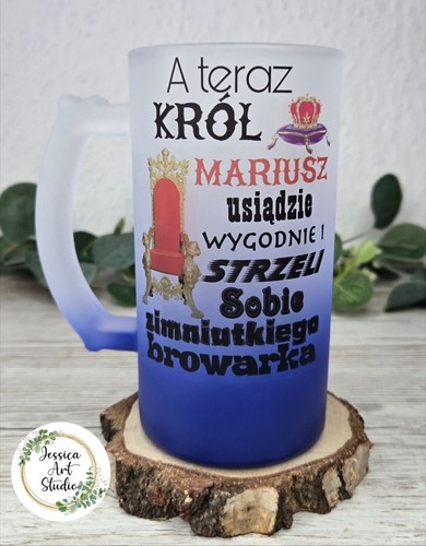 Personalised frosted beer mug - personalised,