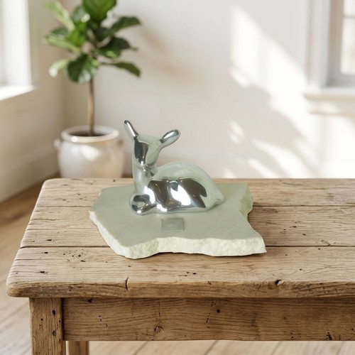 Hoselton deer fawn aluminum - deer,
