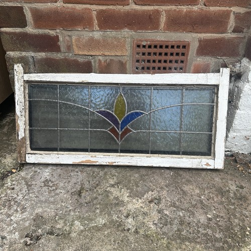Vintage leaded stained glass - leaded,