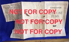 vintage 1930's KEYSTONE old TOY PROJECTOR~CATALOG of 16mm FILMS~Mickey Mouse etc