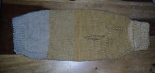 hand knitted dog jumper Browns