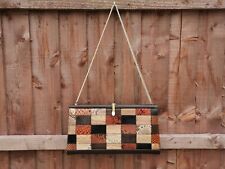 1970's Leather Handbag, Hilmar Vintage Exotic Snakeskin Grain