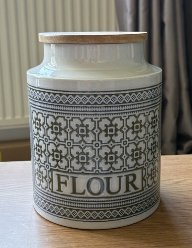Hornsea pottery flour canister - flour,