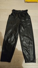 Girls Zara Faux Leather Trousers 11-12 Years