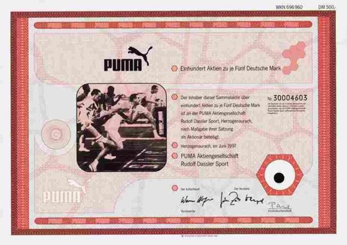 Puma rudolf dassler 1997 - ag,