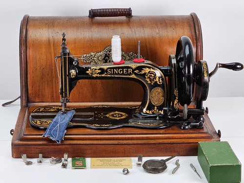 Rare 1886 antique singer - antique, 12k