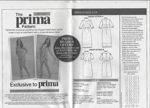 Prima magazine pattern fitted - magazine,