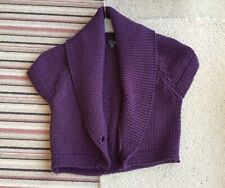 NEXT BURGUNDY CHUNKY KNIT BOLERO SHRUG CARDIGAN Size M (WORN ONCE)
