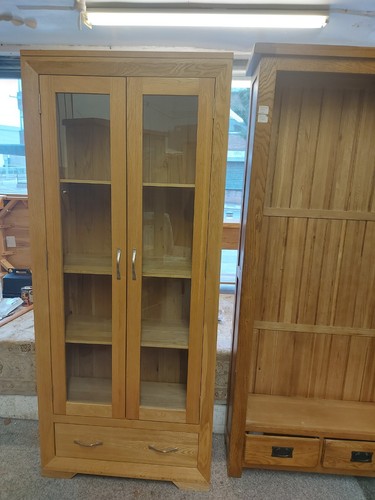 Oak display cabinet delivery - display,