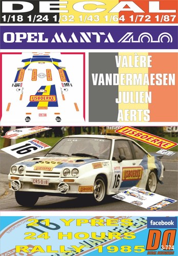 Decal opel manta - decal, 400