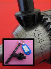 Chuck Key for Jacobs No.34, No.3, No.6, No.14, S10 & K3  + Split-Ring & Fob #,,