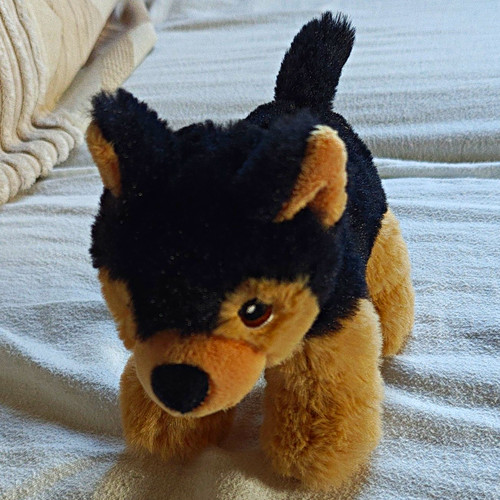 Plush soft toy alsatian - plush, alsatian/german