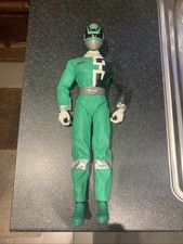 2002 Bandai Power Rangers SPD Green Ranger with Sounds 12" Cloth Suit