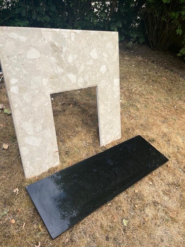 Marble fireplace surround - marble, in