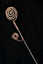 Vintage Silver Metal Long Hat