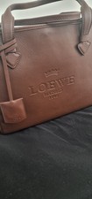 Authentic Loewe Womens Heritage Tote Bag In Brown Leather