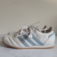 Adidas Womens White Blue Stripes Y2K Rio Grande Trainers Size UK 6