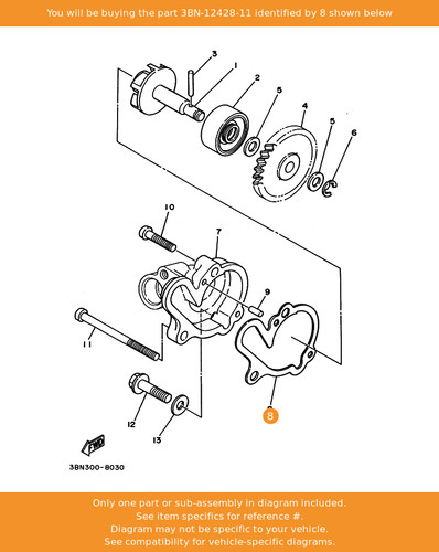 Yamaha gasket housing cover - yamaha, gasket,
