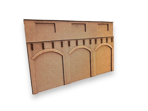 Low relief retaining wall arch - low,