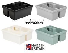 Large Plastic Caddy Kitchen Cleaning Tools Carry Tray Tidy Organiser with Handle