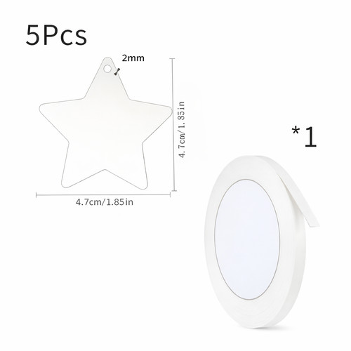 Star perspex acrylic baubles - perspex,