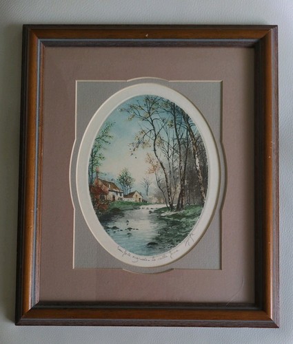 Framed etching the - framed,