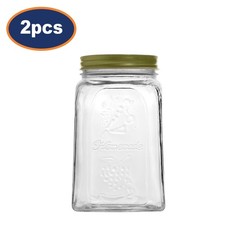 Glass storage jar 1000ml - jar, screw