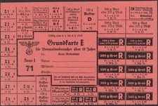 Food rations coupons 1945 -