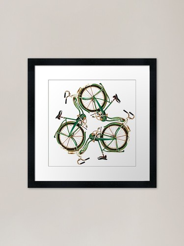Tri bike framed art - art, print
