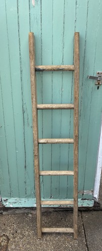 Vintage wooden step ladder - vintage,
