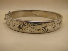 Vintage Sterling Silver Hinged