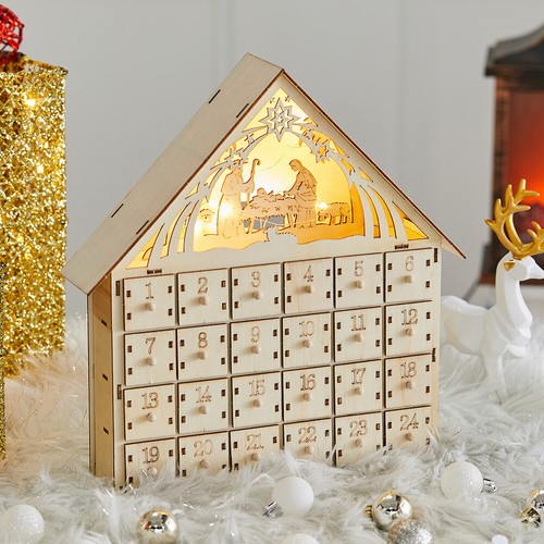 Wooden christmas advent - christmas,