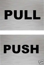 Push Pull Door Sign Toilet