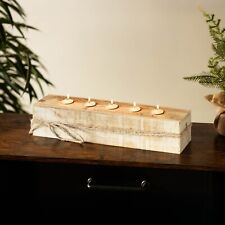 Large Wooden Candle Holder