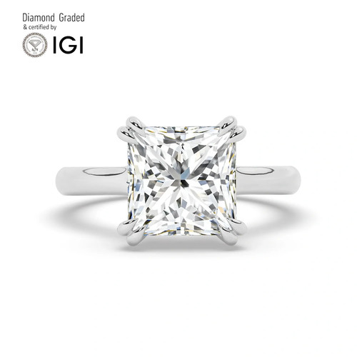 Princess diamond engagement - diamond,