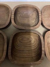 Hand Carved Wooden Bowls Set