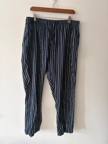 Men navy striped pyjama - tu,