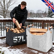 Log basket fire wood storage - basket,