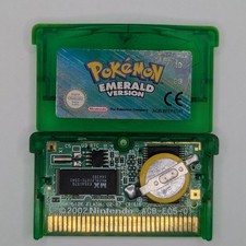 Pokémon Emerald Version (GBA) Authentic PAL - New RTC Battery Clock - Superb