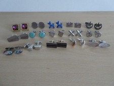 Job Lot Cufflinks x 15 Vintage