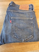 Levis Jeans Mens 34 blue cotton denim 512 slim tapered pants  size 34x34