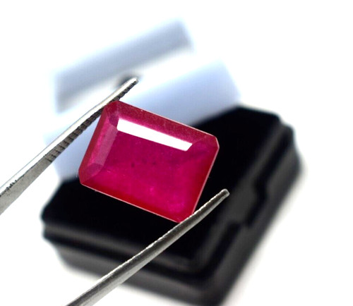Natural red beryl - red,