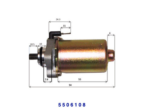 5506108 starter motor piaggio - 5506108,