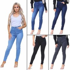 Enzo Womens Slim Fit Jeans